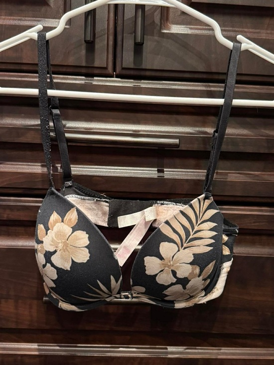 PINK Victoria's Secret Other - PINK padded push up bra Victoria's Secret Black Floral Bra with Pink Lining 32C
